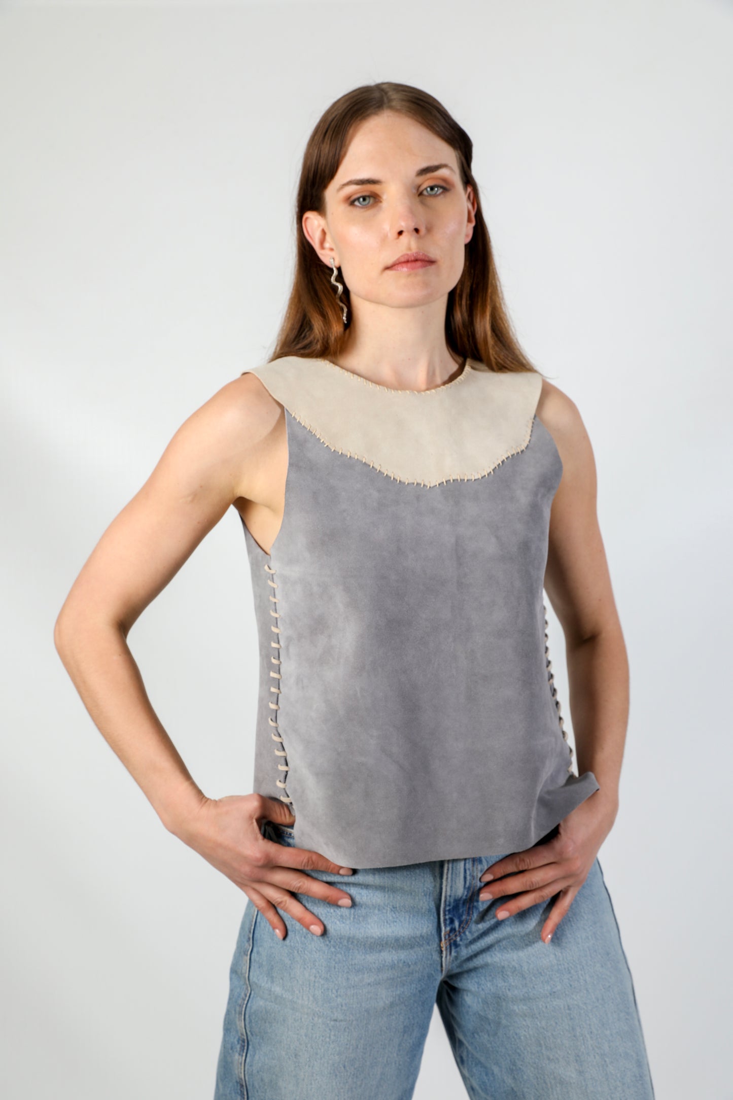 TOP JUNO | Renobuck Gris Perla